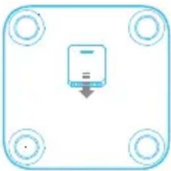 HUAWEI Body Fat Scale AH100 - Plaats de batterij om de weegschaal in te schakelen - 2