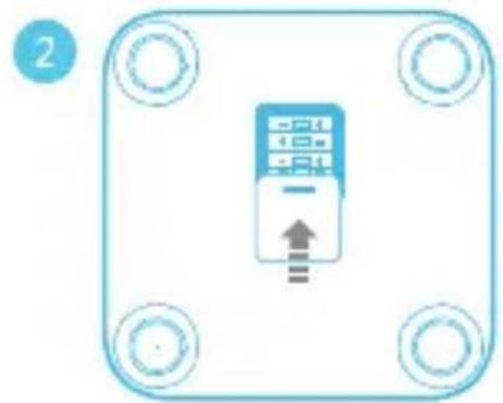 HUAWEI Body Fat Scale AH100 - Installazione batterie per l'accensione - 2