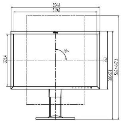 EIZO ColorEdge CG2420 - Dimensions - 4
