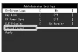 EIZO ColorEdge CG2420 - 4-2. Fonctions du menu « Réglages administrateur » - 1