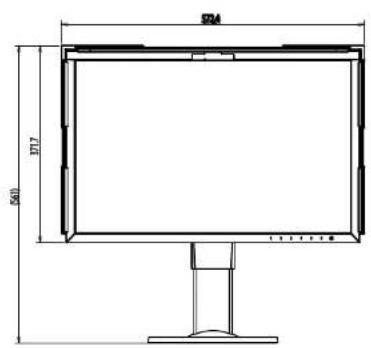 EIZO ColorEdge CG2420 - Dimensions - 8