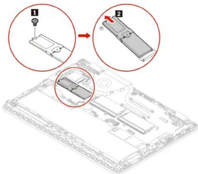 LENOVO ThinkPad L390 Yoga - Procedure de remplacement de l'unité SSD M.2 courte - 1