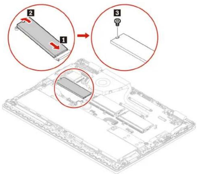 LENOVO ThinkPad L390 Yoga - Procedure de remplacement de l'unité SSD M.2 long - 2