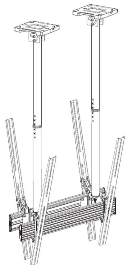 Multibrackets M Ceiling Mount Pro MBC1UX2PSD - MBC1UPSD - 1