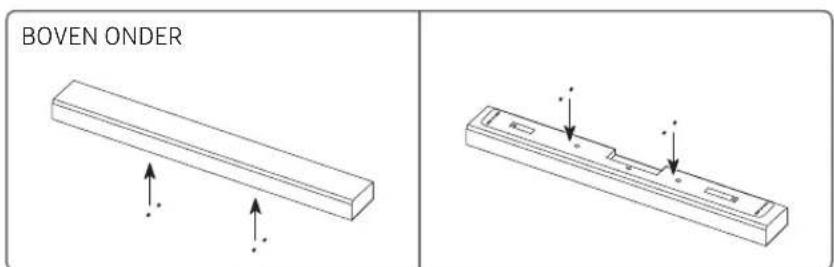 SAMSUNG QLED QE75Q90R - Een geluidsbalk plaatsen (apart verkrijgbaar) - 1