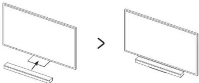 SAMSUNG QLED QE75Q90R - Een geluidsbalk plaatsen (apart verkrijgbaar) - 2