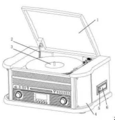 DENVER MRD51 - VIGTIG: SÄDAN ÅBNES OG LUKKES GRAMMOFONENS LAG - 1