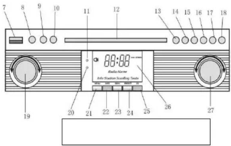DENVER MRD51 - UMIESZCENIE PRZYCISKOW I WSKAZNIKI - 2