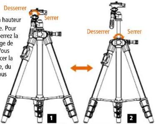 ROLLEI Smartphone Tripod Traveler - Colonne centrale - 1