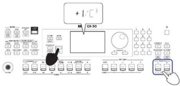 KORG EK50 - Changement d'octave - 1