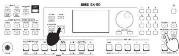KORG EK50 - Réglage du métronome - 2