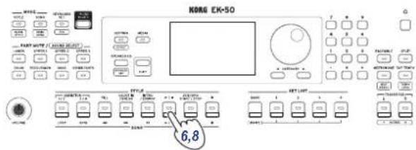 KORG EK50 - Jeu avec le style choisi - 5