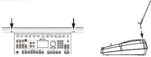 KORG EK50 - Utilisation du pupitre - 1