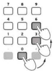 KORG EK50 - Boutons numériques - 1