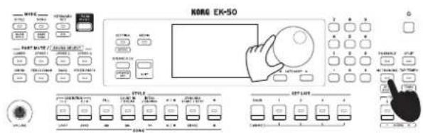 KORG EK50 - Réglage du métronome - 3