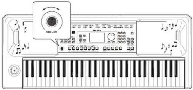 KORG EK50 - Réglage du volume - 1