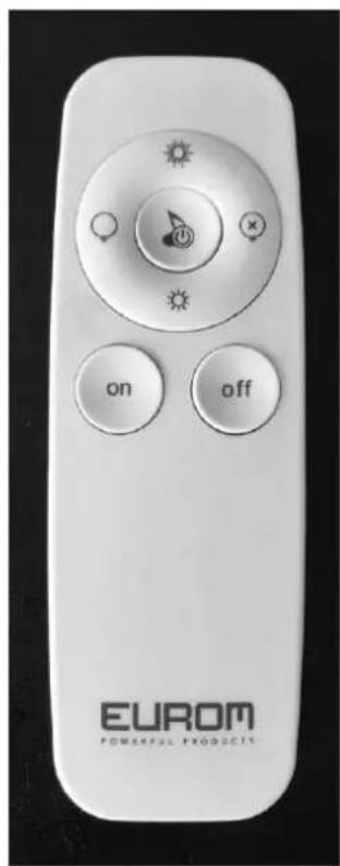 Eurom Heat and Beat Tower - Utilisation avec télécommande - 1