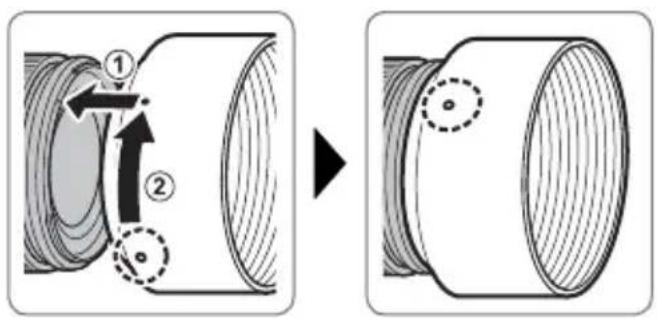 FUJIFILM XF 90mm f2.0 R LM WR - Attaching the Hood - 1