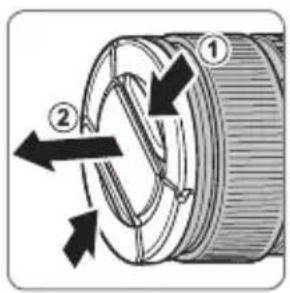 FUJIFILM XF 90mm f2.0 R LM WR - Suojusten poistaminen - 1