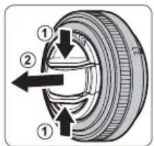 FUJIFILM XF 27mm f2.8 - Fjerning av dekselet - 1