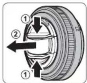 FUJIFILM XF 27mm f2.8 - Suojusten poistaminen - 1