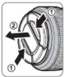 FUJIFILM XF 18mm f2.0 R - Abnehmen der Objektivdeckel - 1