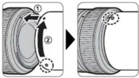 FUJIFILM XF 18mm f2.0 R - Montera motljusskyddet - 1