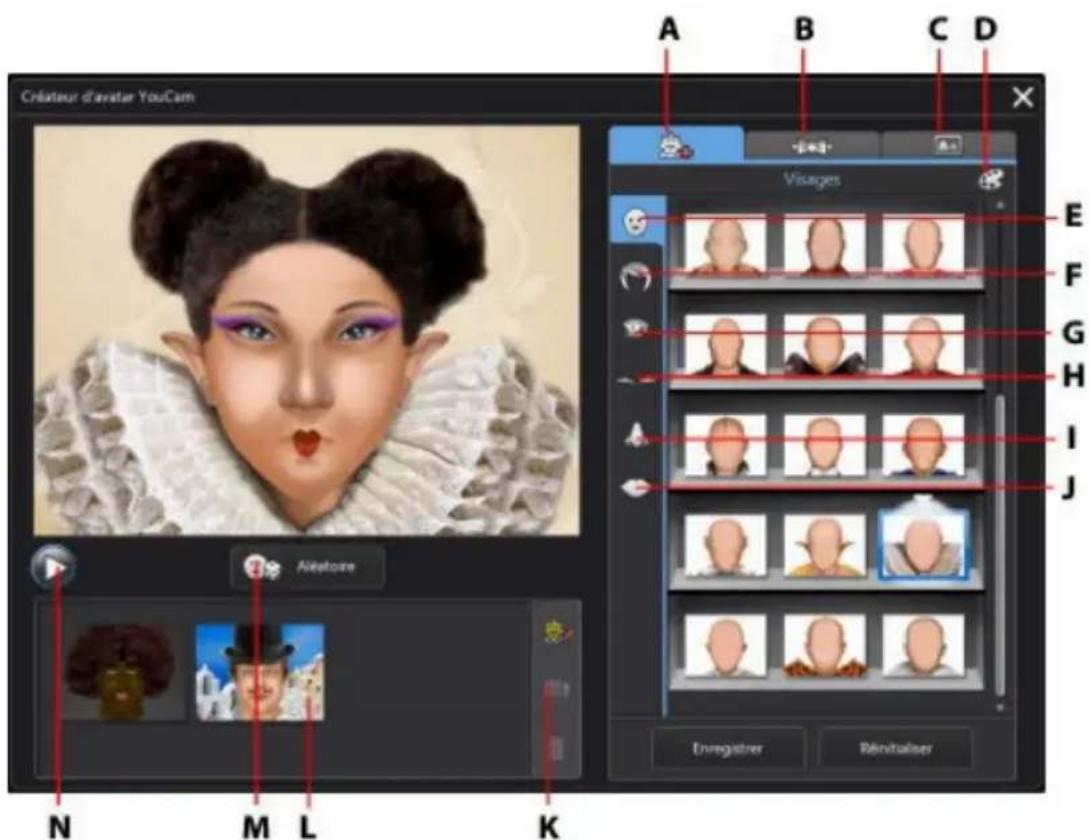 CYBERLINK YouCam 4 - Utiliser le Créateur d'avatar - 1