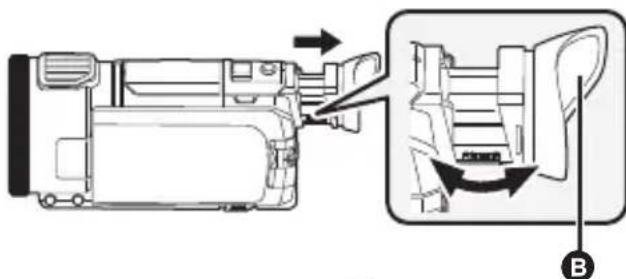 PANASONIC HCWXF1M - Réglage dioptrique - 1