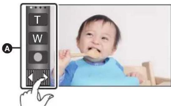 PANASONIC HCWXF1M - A propos du menu tactile - 1