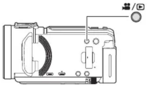 PANASONIC HCWXF1M - Alterner entre le mode enregistrement et le mode lecture - 1