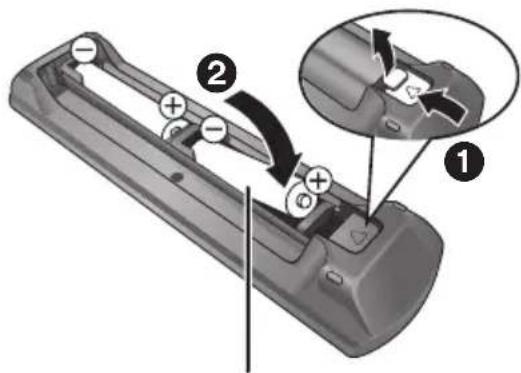 PANASONIC DMRUBC70 - Introduize les piles - 1