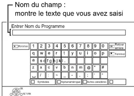 PANASONIC DMRUBC70 - Saisie de texte - 1