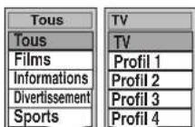 PANASONIC DMREX71S - Sélection du programme à partir du type de programme désiré ou du profil - 1