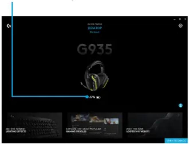 LOGITECH G935 - Avertissement de niveau critique de la batterie - 1