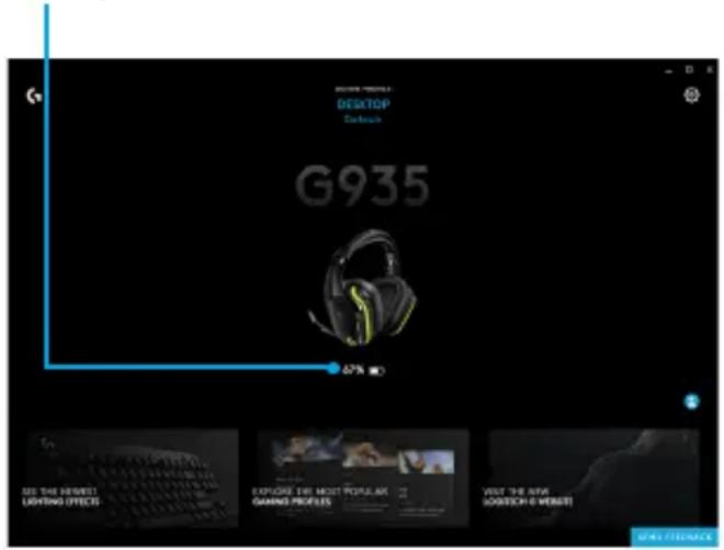 LOGITECH G935 - Critical Battery Warning - 1