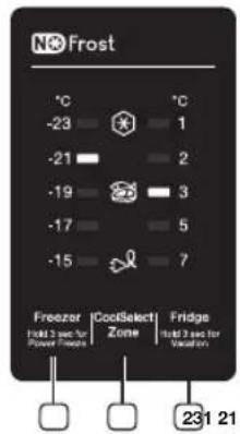 SAMSUNG RB37J5015SSEF - BEDIENUNG DES BEDIENFELDS - 1