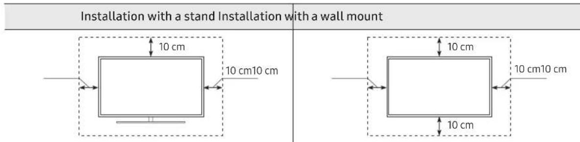 SAMSUNG UE55RU8000 - Providing proper ventilation for your TV - 1