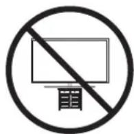 SAMSUNG UE82RU8000 - Sicherheitshinweis: Befestigen des Geräts an der Wand, damit es nicht kippt - 1