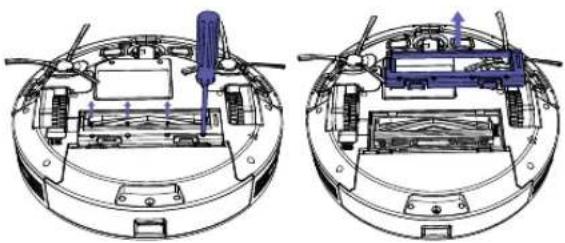 Zoef Robot Jannie JS800W - Schoonmaken van de hoofdborstel - 1