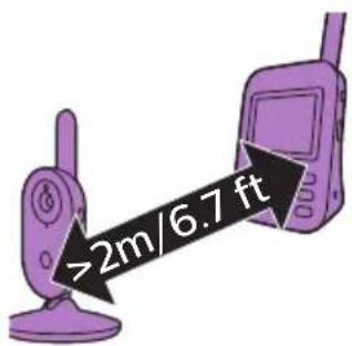 PHILIPS AVENT SCD831 - Aufstellen des Babyphones - 2