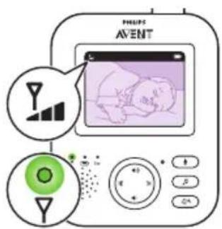 PHILIPS AVENT SCD831 - Oprettelse af forbindelse mellem foreeldre- og babyenhed - 6