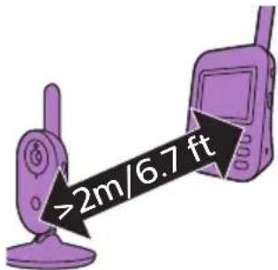 PHILIPS AVENT SCD831 - Bebek monitorunun yerleştlmesi - 2