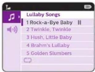 PHILIPS AVENT SCD831 - Kehtolaulun valinta - 2