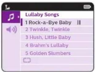 PHILIPS AVENT SCD835 - Valg av vuggevise - 1