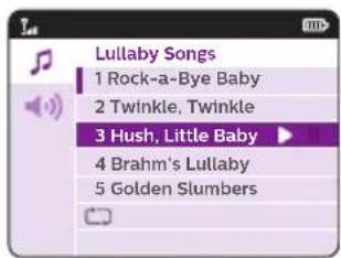 PHILIPS AVENT SCD835 - Sélection d'une berceuse - 2