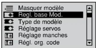 GRAUPNER MX20 HOTT - Réglages de base d'un modele - 1