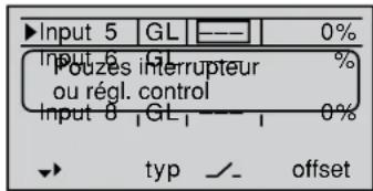 GRAUPNER MX20 HOTT - Colonne 3 « Attribution des éléments de commande ou interrupteurs » - 1