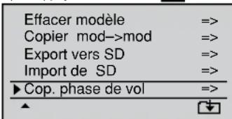 GRAUPNER MX20 HOTT - Copier une phase de vol - 1