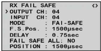 GRAUPNER MX20 HOTT - FAIL SAFE ALL (réglage global Fail-Safe) - 2